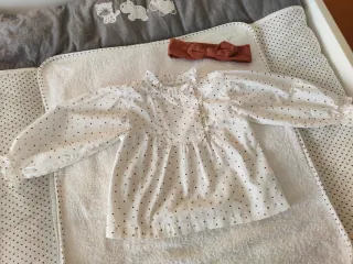 Camisa Gocco+Falda Mayoral 12 meses+Regalo diadema