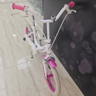 Bicicleta Nino Princess rosa y blanca