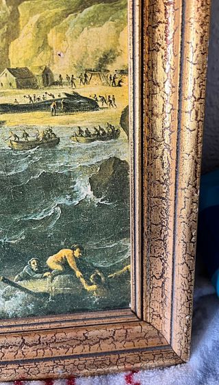 Cuadro Vintage Barcos y Mar