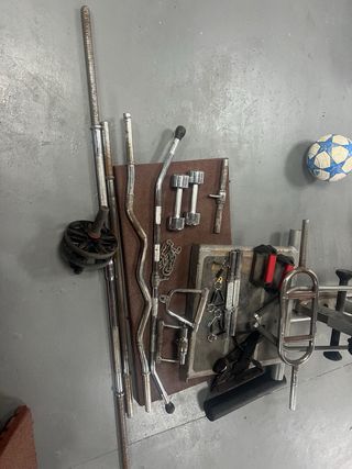 Barras y agarres de gimnasio