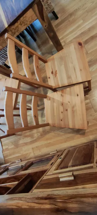 Sillas Madera de Pino Macizo Estilo Escandinavo