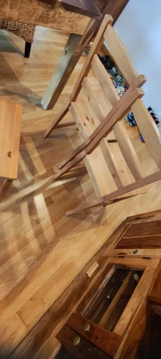 Sillas Madera de Pino Macizo Estilo Escandinavo