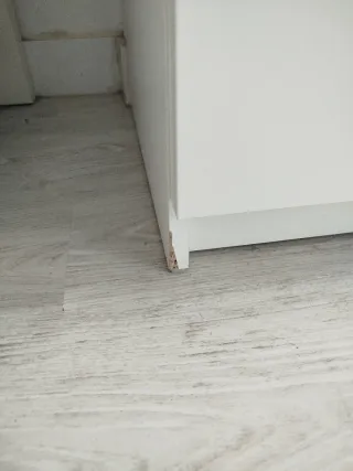 Mesita de noche Ikea 2 cajones blanca