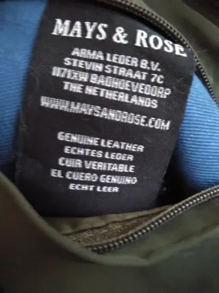 Chaqueta Bomber Cuero ARMA M NUEVA