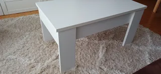 Mesa abatible blanca. 90x50