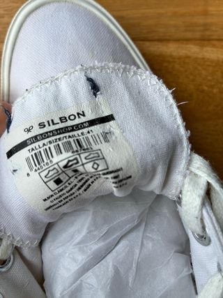 Zapatillas silbon Hombre Talla 41 Blancas