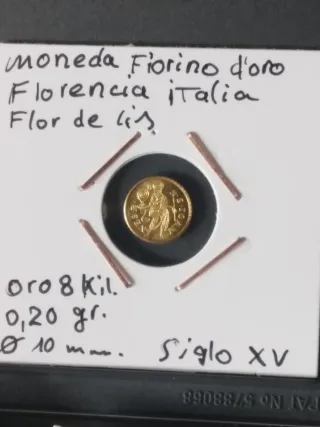 Moneta d'oro di Firenze del XV secolo
