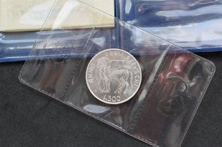 Moneda 500 Liras Conmemorativas de Plata | ITALIA