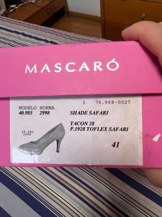 Zapatos de tacón Mascaró nude oscuro