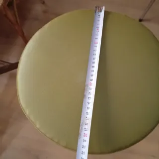 6 Taburetes Altos Barra Bar Verdes y Plateados