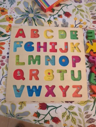 Alfabeto de Madera Puzzle Educativo