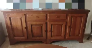 OPORTUNIDAD ! Conjunto comedor rústico  9 piezas