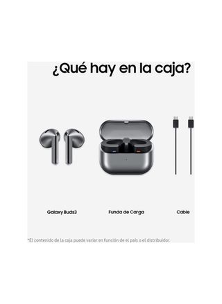Auriculares Samsung Galaxy Buds 3 Gris/Plata