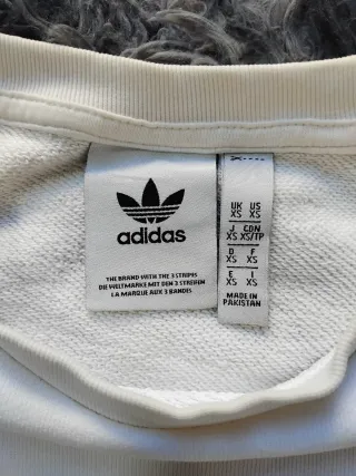 Sudadera Adidas Crewneck Bordado Logo Talla XS