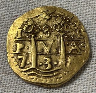 FELIPE V 8 ESCUDOS LIMA N SOBREFECHA 1735-4.