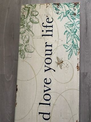 Cuadro Decorativo madera Live and love your life