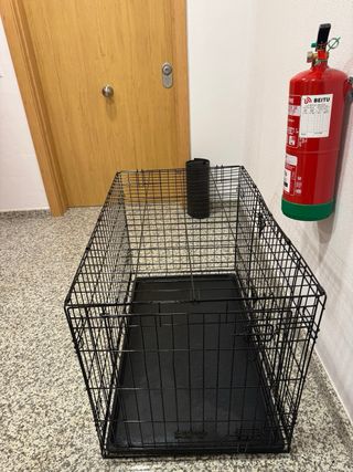 Jaula para perro negra