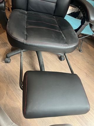 Silla oficina gamer con reposapies