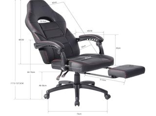 Silla oficina gamer con reposapies