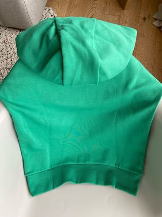 Sudadera Adidas Verde unisex con Logo Blanco