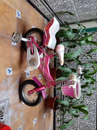 Bicicleta niña 12 pulgadas rosa