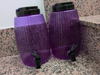Dispensador de líquidos morado 2 unidades