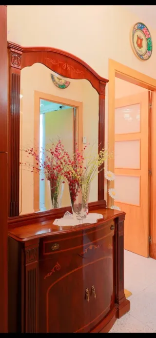 Mueble recibidor zapatero madera