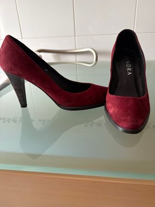 Zapatos ZENDRA granate talla 37