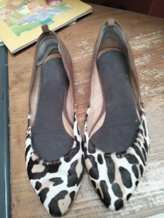 Ballerine maculate marroni