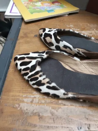 Ballerine maculate marroni