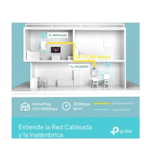 Extensor Wifi: kit PLC - TP-Link TL-PA4020P