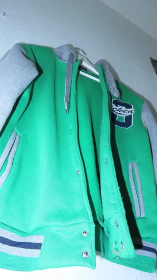 Chaqueta universitaria verde PICKEN 10