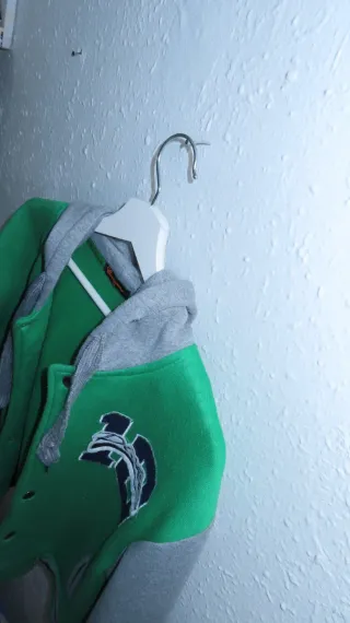 Chaqueta universitaria verde PICKEN 10