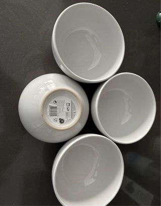 4 bols Kasa Cerámica Blancos vajilla portuguesa