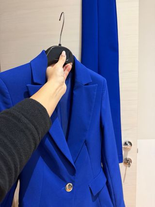 Completo donna blu