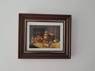 Cuadro Decorativo Frutas y Jarrones