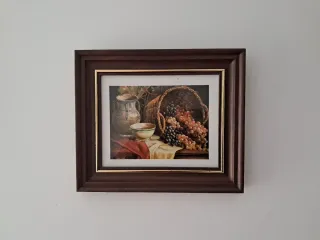 Cuadro Decorativo Frutas y Jarrones