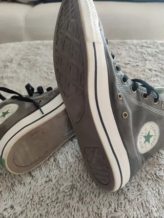 Converse Chuck Taylor Gris y Verde