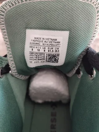 Converse Chuck Taylor Gris y Verde