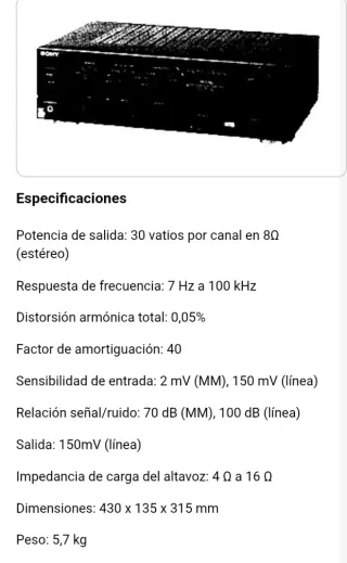 Amplificador Sony F110