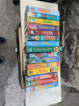 Lote Películas VHS Disney Clásicos Español