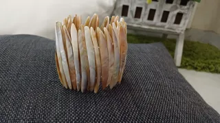 Bracciale madreperla vintage elastico