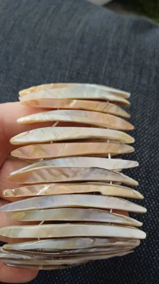 Bracciale madreperla vintage elastico