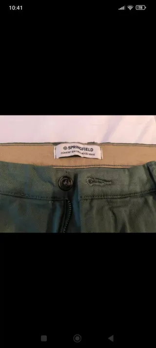 Pantalón chino Springfield verde