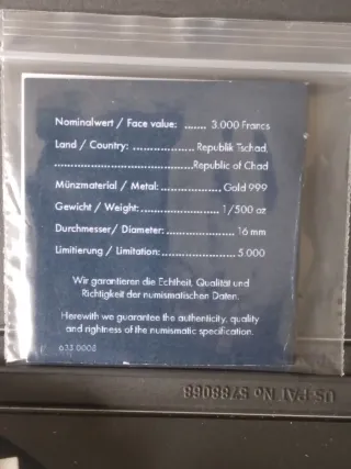 Monete d'oro, Canguro e Bufalo