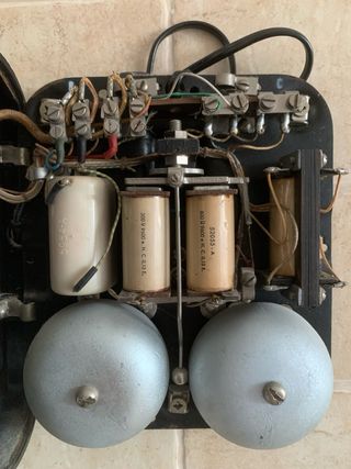 Teléfono Antiguo Pared Baquelita Negro