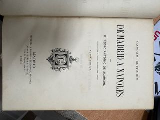 Libro De Madrid a Napoles 1878