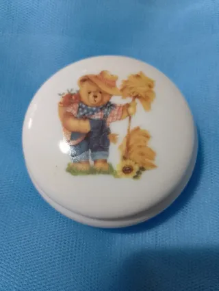 Portagioie Limoges Decorato Orso