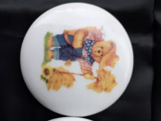 Portagioie Limoges Decorato Orso