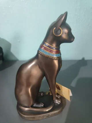 Figura Bastet Sigris 20cm Bronce Egipcia